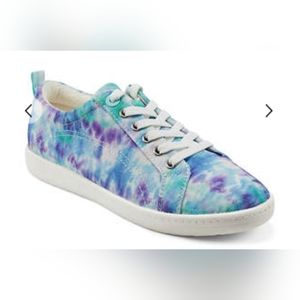 Easy Spirit Tie-Dye Sneakers - Blue and Purple